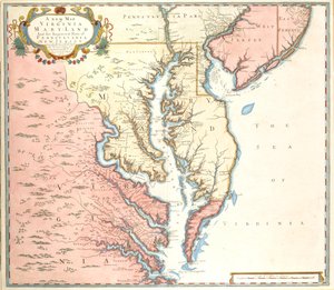 A New Map of Virginia and Maryland and the Improved Parts of Pennsylvania and New Jersey by Unidentified