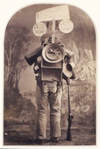 "Forty-niner" Street Advertiser in Studio, San Francisco
