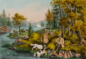 Hunting, Fishing and Forest Scenes - Good Luck All Around by Unidentified
