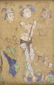 Three Figures, from Cave 224 by Unidentified