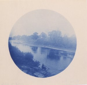 View of a Stream with Figures by Unidentified
