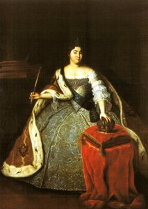 Portrait of Catherine I of Russia by Unidentified painter label QS