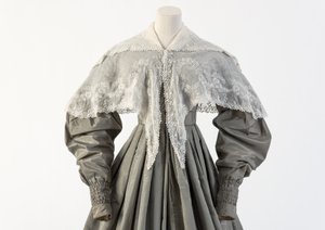 silver tissue dress Rare 17th-century silver tissue dress from court