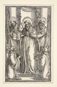 Book Illustration with Three Saints
