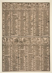 Calendar of Johann von Gemund by Unknown