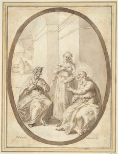 Christ in the House of Martha and Mary by Unknown