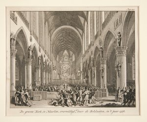 The Great Church in Haarlem, Overwhelmed by Soldiers by Unknown