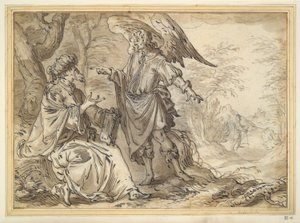 Elijah in the Desert by Unknown