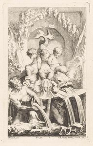 Fountain with Putti and Dolphins