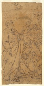 Holy Family and Saint (Nativity of the Virgin), in Rome, S.Giovanni in Fonte