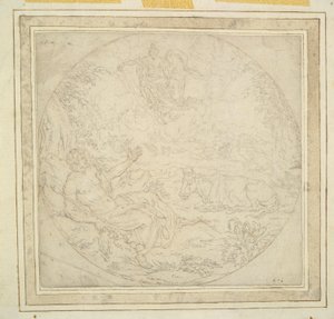 Juno, with Peacocks, Shows Io to Jupiter