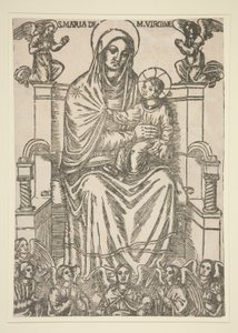 Madonna and Child Enthroned by Unknown