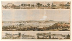 New Haven (9 views, panorama and 8 vignettes) by Unknown