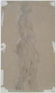 Nude Male (recto); Male Figure in Profile (verso) by Unknown