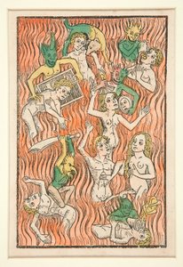 Purgatory, Illustration from Der Seelen-Wurzgarten