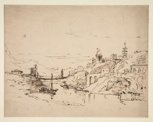 River Landscape by Unknown