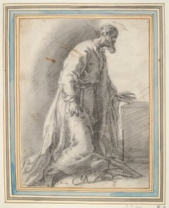 Saintly Figure Kneeling by Unknown