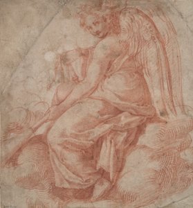 Seated Angel with Bagpipes