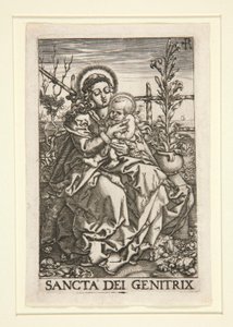 The Virgin and Child Seated on the Grassy Bank by Unknown