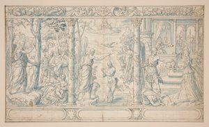Three Scenes from the Life of St. John the Baptist: John the Baptist Preaching, Baptism of Christ, Beheading of John the Baptist by Unknown