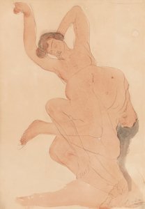 Two Nudes, Entwined by Unknown