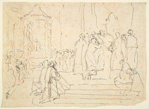 Unidentified Scene with a Bishop