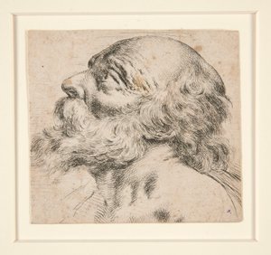 Untitled (Bearded Man, Looking Up to Right)