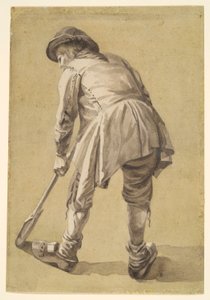 Untitled [Peasant Farmer Digging] by Unknown
