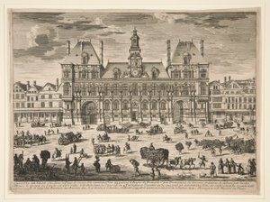 View of the Hotel de Ville, Paris