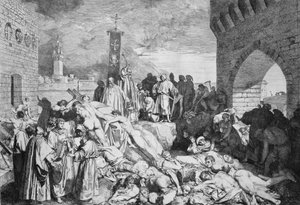 The Great Plague of Florence of 1348 by Unknown artist