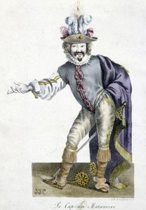 16th Century Theatre Character: Capitan Matamore by Unknown artist