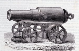 A Blakely rifle - The Blakely Canon at the London Expo (1862) by Unknown artist