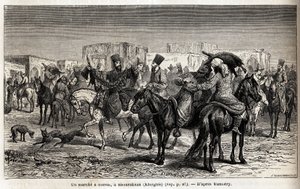 A horse walk in Shurakhan