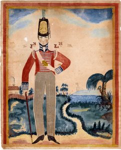 A private of the 7th Regiment of Foot (Royal Fusiliers) in the Caribbean by Unknown artist