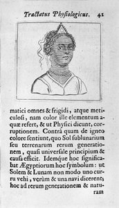 A woman has black skin. Page taken from 