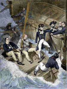 Admiral Nelson during the Battle of Santa Cruz de Tenerife, Canary Islands: 