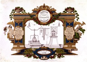 Advertising of a builder of the Jacquard Loom, Caillot de Lyon by Unknown artist