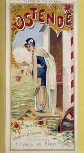 Advertising poster for Ostend, late 19th century