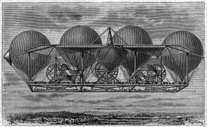 Airship project of inventor Ernest Petin