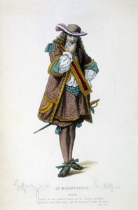 Alceste in Le misanthrope by Molière by Unknown artist
