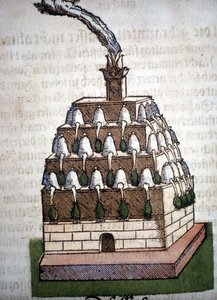 Alchemy: the Athanor Four from a book by Pietro Andrea Mattioli (Matthiole) (1500-1577). Frankfurt by Unknown artist
