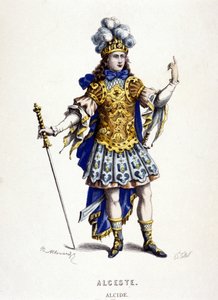 Alcide in Alceste (or The Triumph of Alcide) opera by Jean Baptiste Lully (Giovanni Battista Lulli) (1632-1687) in 1674