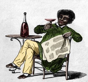 Alexandre Dumas Father (1802-1870), French Writer Drinking Wine.