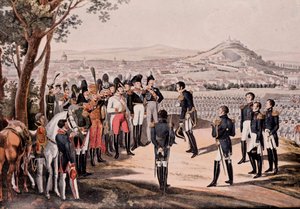 Allies of Prussia Under Schwartzenberg Defeated French Under Marmont/Mortier (engraving)