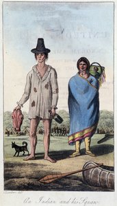 An Indian and his Squaw, Canada