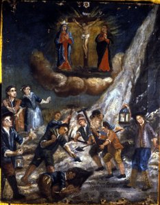 An Avalanche in the Mountains by Unknown artist