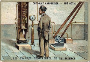 Apparatus of Dr. Karl von Linde (German physicist) (1842 to 1934) for air liquefaction in 1895