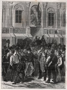 Armand Barbes, French revolutionary (1809-1870) before his arrest on 12 May 1839 - Engraving of 1882 in 