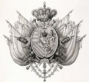 Arms of Tuscany, early 19th century. Leopold of Tuscany by Unknown artist