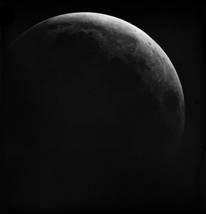 Astronomical Glass Plate Slide of the Moon Lunar Eclipse (1910)
